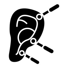 Acupuncture Glyph Icon