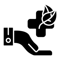Alternative Medicine Glyph Icon