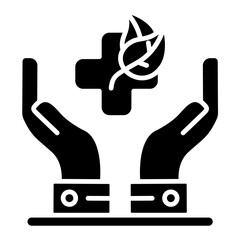 Healing Touch Glyph Icon