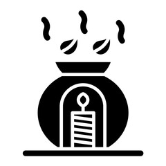 Aromatherapy Glyph Icon