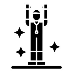 Stress Relief Glyph Icon