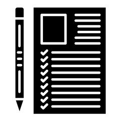 Examination Glyph Icon