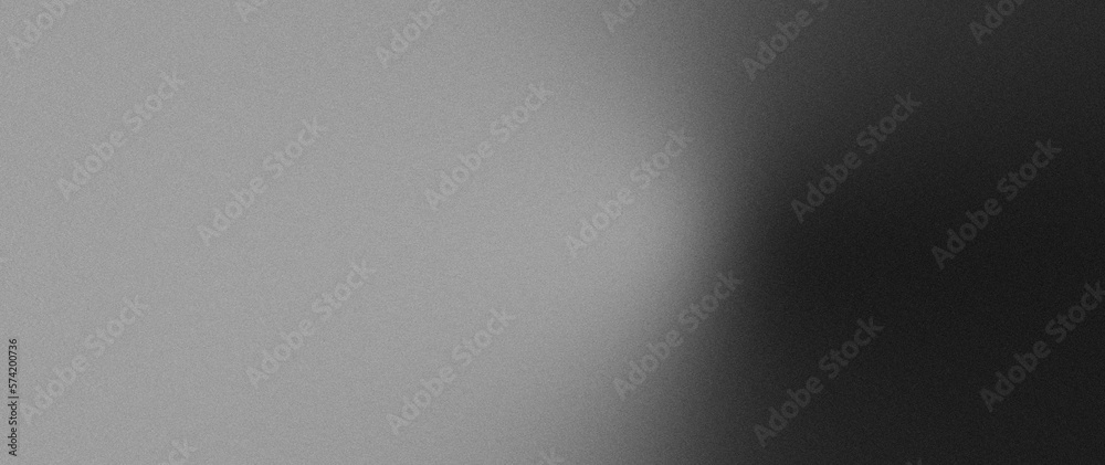Wall mural soft grey blurred grainy gradient background smooth black and white color retro overlay texture with
