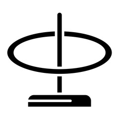 Ring Toss Glyph Icon
