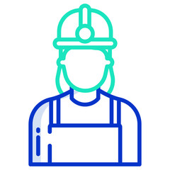 Obraz premium Engineering woman icon