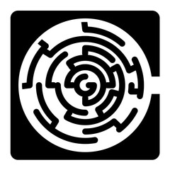 Maze Glyph Icon