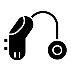 Hearing Aid Glyph Icon