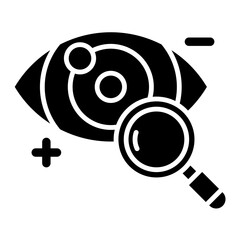 Eyesight Check Glyph Icon