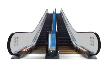 Escalator front view angle 