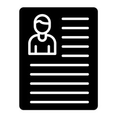 Portfolio Glyph Icon