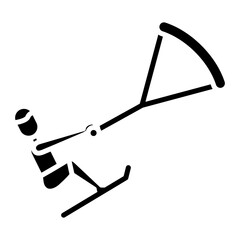 Kiteboarding Glyph Icon