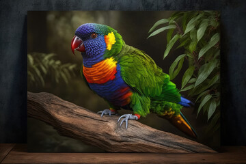 The rainbow lorikeet is a species of parrot found in Australia.