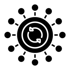 Agile Values Glyph Icon