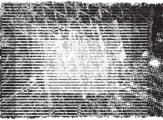 Obraz premium Glitch distorted grunge layer . Noise destroyed texture . Trendy defect error shapes . Overlay grunge texture . Distressed effect .Vector shapes with a halftone dots screen print texture.
