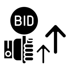 Dynamic Auction Glyph Icon