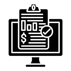 Data Analysis Glyph Icon