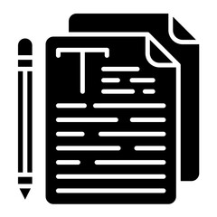 Copywriting Glyph Icon