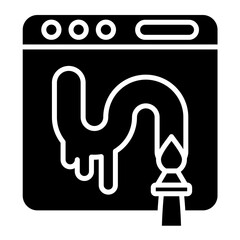 Digital Art Glyph Icon