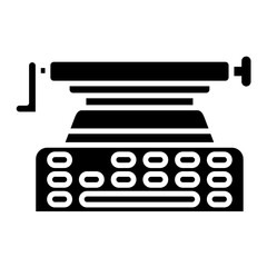 Typewriter Glyph Icon