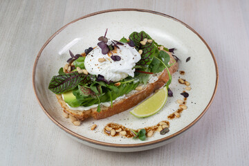 bread with cheese and vegetables