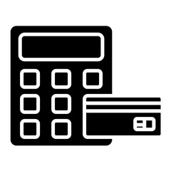 Merchant Cash Advance Glyph Icon