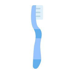 Tooth Brush Flat Multicolor Icon