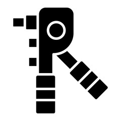 Rivet Gun Glyph Icon