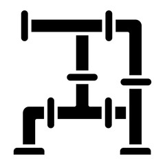 Piping Glyph Icon