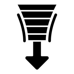 Funnel Glyph Icon