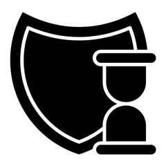 Lifetime Value Glyph Icon