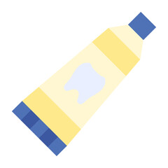 Tooth Paste Flat Multicolor Icon