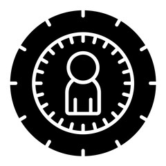 Target Audience Glyph Icon