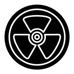Fototapeta premium Radiation Glyph Icon