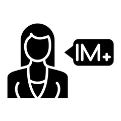 Mega Influencer Glyph Icon