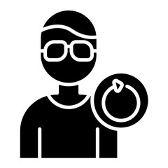 Return On Influencer Glyph Icon