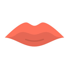 Lips Flat Multicolor Icon