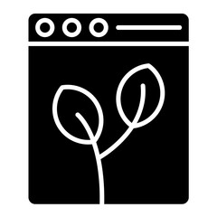 Organic Content Glyph Icon