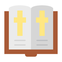 Bible Flat Multicolor Icon