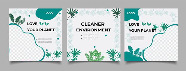 Environmental recycle and reuse social media 