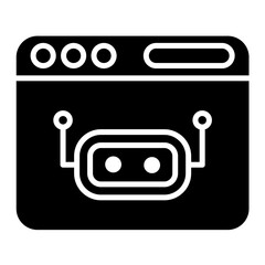 Bot Glyph Icon