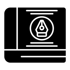 Obraz premium Brand Book Glyph Icon