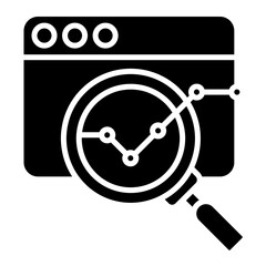 Datanalysis Glyph Icon