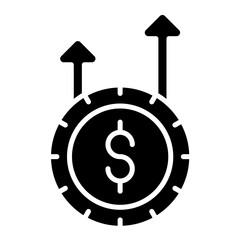 Raise Fund Glyph Icon