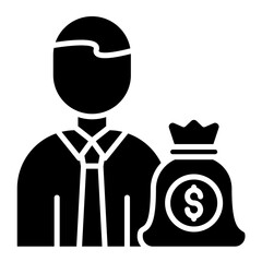 Investor Glyph Icon