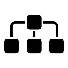 Obraz premium Organization Glyph Icon