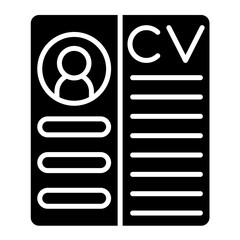 Resume Glyph Icon