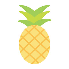 Pineapple Flat Multicolor Icon