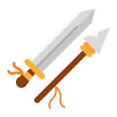 Iron Age Flat Multicolor Icon