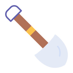 Shovel Flat Multicolor Icon