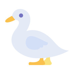 Duck Flat Multicolor Icon
